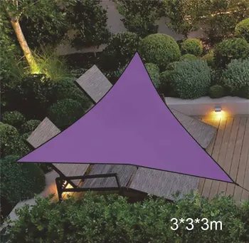 

NEW 3/4m Canopy Cover Outdoor Trilateral Garden Yard Awnings Waterproof Sunshade Cloth