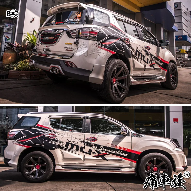 Автомобильные наклейки для Isuzu mu-X, наружные декоративные наклейки, модифицированные наклейки для внедорожников