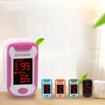 

Finger clip pulse oximeter measuring heart rate monitoring sleep oxygen saturation detector