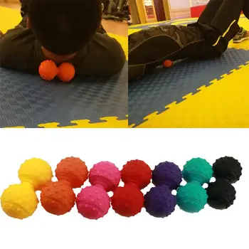 

Silicone Peanut Massage Ball Spiky Relief Muscle Pain Stress Peanut Ball Therapy Health Care Gym Muscle Relex Apparatus