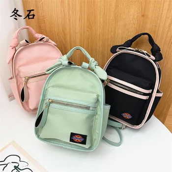 

New Fashion Small mini Backpack Women Cute Mini Bags for Teenage Girls Ladies Back Pack Quality Nylon Travel Backpacks