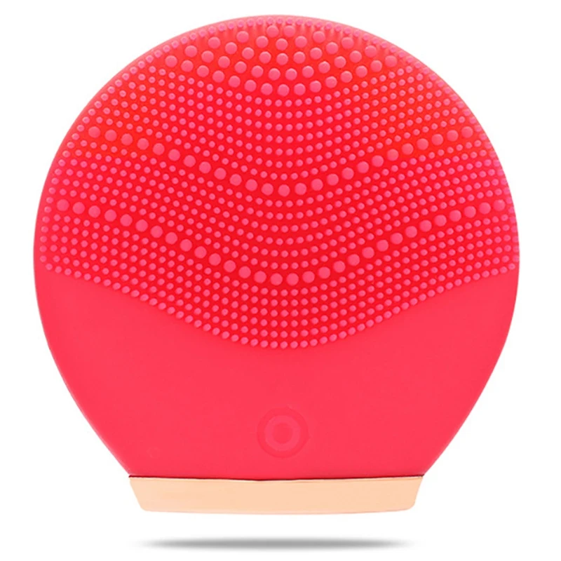 Electric Vibration Facial Cleansing Brush Skin Remove Blackhead Pore Cleanser Waterproof Silicone Face Massager For Women