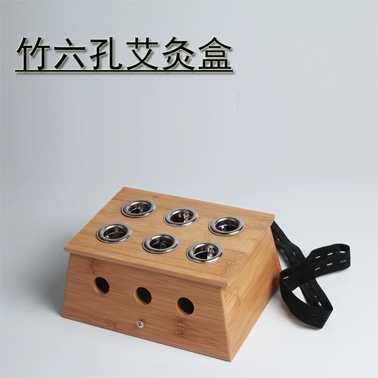 Бамбуковый Moxa Moxibustion Box массажные ролики держатель Акупунктура Релаксация шеи руки тела акупунктурный массаж Moxibuting терапевтическое устройство