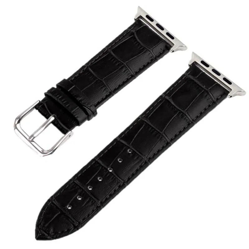Кожаный ремешок для часов с крокодиловым узором ремешок для apple watch series 5 4 3 2 1 Swift кожаный ремешок для iWatch Наручные Классические ручной работы