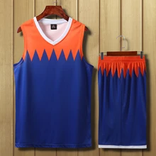 Мужской спортивный костюм для баскетбола, баскетбольная трикотажная форма костюм футболка с шортами печать на заказ