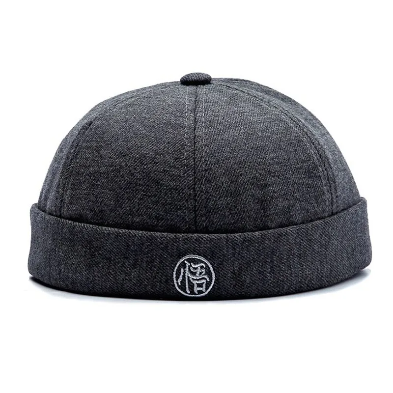 Child-Darkgrey-52CM JNKET модная верхняя одежда с вышивкой для взрослых Тюбетейка шапки-бини шапка в стиле хип-хоп, тыквенная шляпа складная Портативный шляпа без полей капот соломенная шляпа - Цвет: Child-Darkgrey-52CM
