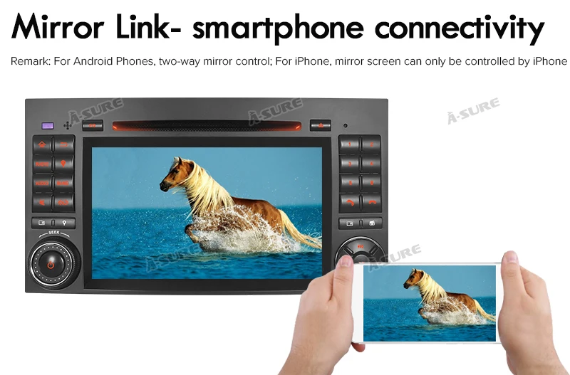 Top A-Sure 2 Din 8 Core 4G Android 9.0 Auto Radio GPS DVD Player Navigation For Mercedes-Benz A/B Sprinter Vito Viano VW Crafte 20