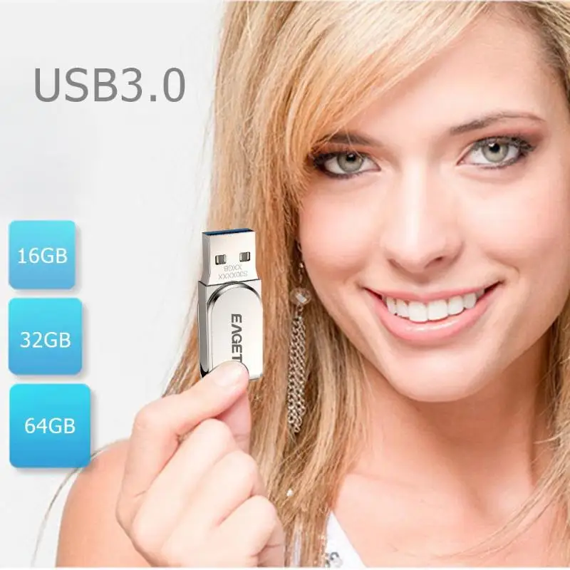 Eaget S30 32/64 usb-флэш, совместимо с ПК и смартфоном 2,0/3,0 флэш-накопитель высокого Скорость Бизнес памяти хранения данных U диск флэш-накопитель