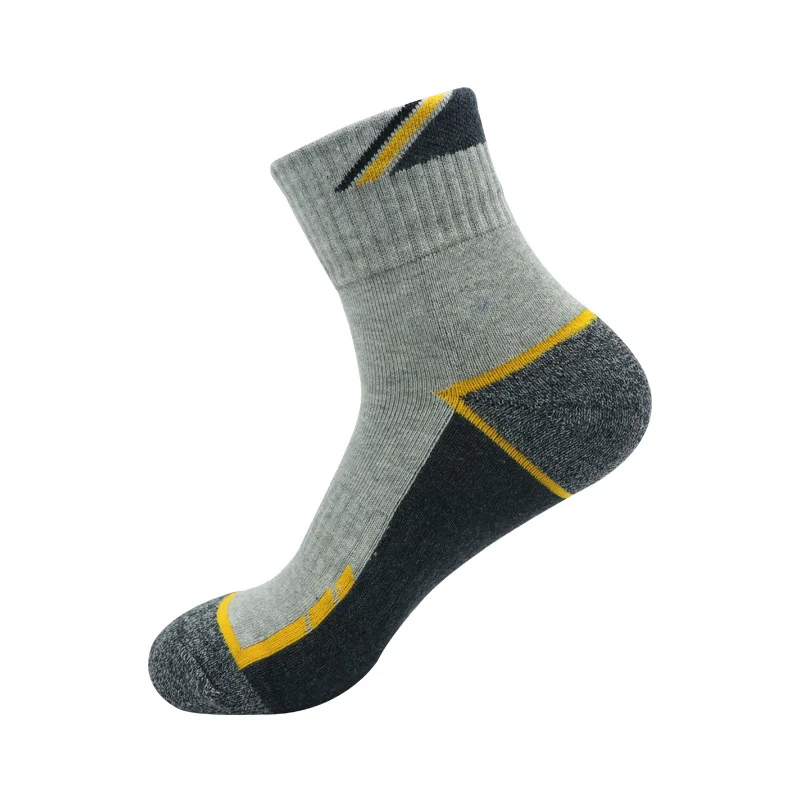 Winter Men Socks Thicken Thermal Wool Pile Cashmere Snow Socks Climbing Hiking Sport Seamless Boots Floor Sleeping Socks For Men - Цвет: WHX6817 gray