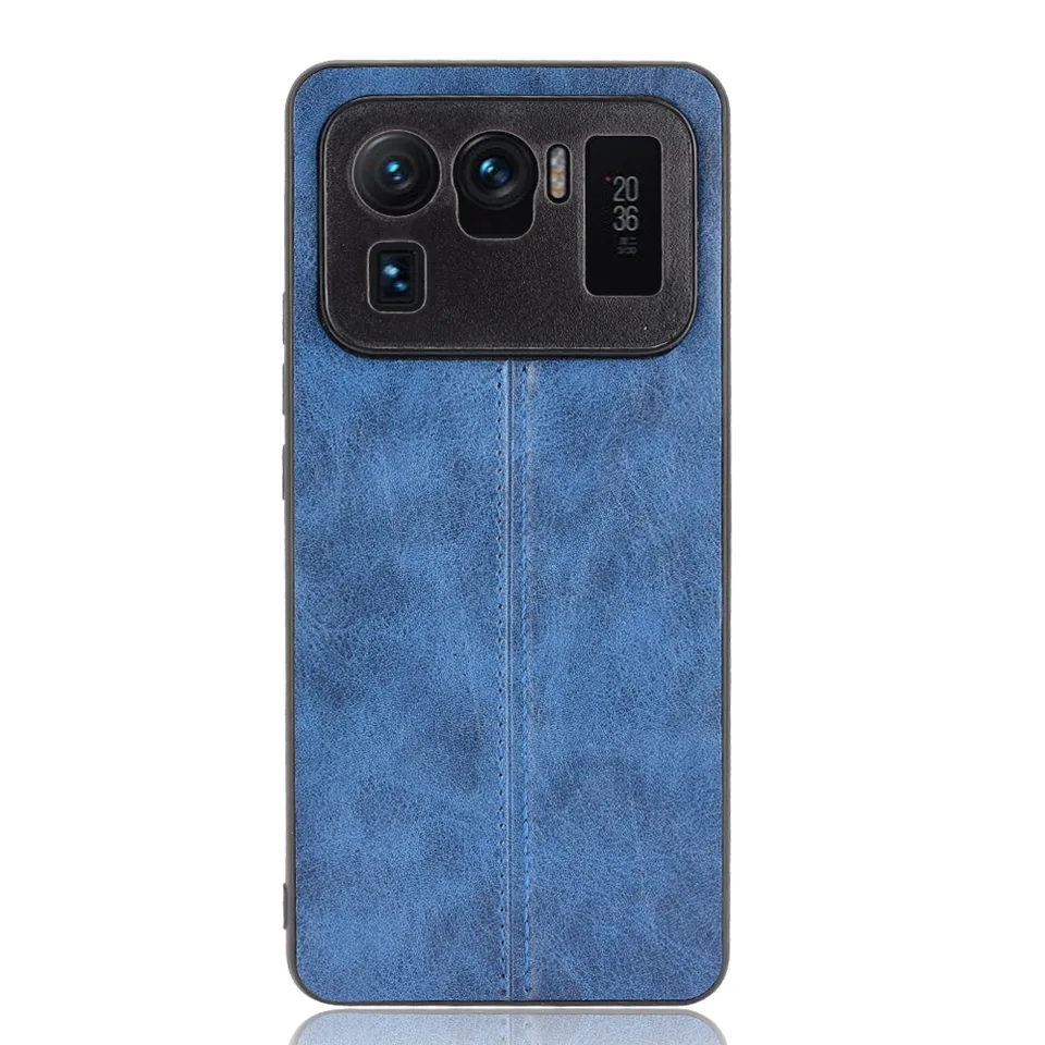 For Xiaomi Mi 11 Ultra Case For Mi 11 Ultra Suture Soft Edge PU