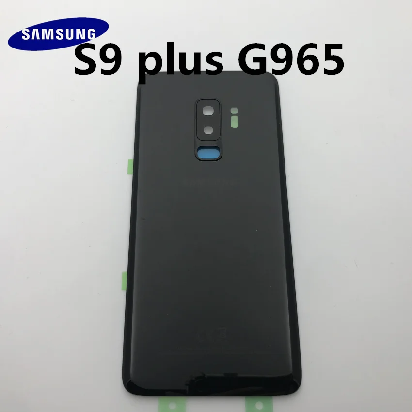 10 шт.,, новинка, для samsung Galaxy S9+ edge plus, G965, G965F, Задняя стеклянная крышка, задняя крышка, крышка батареи, корпус, замена