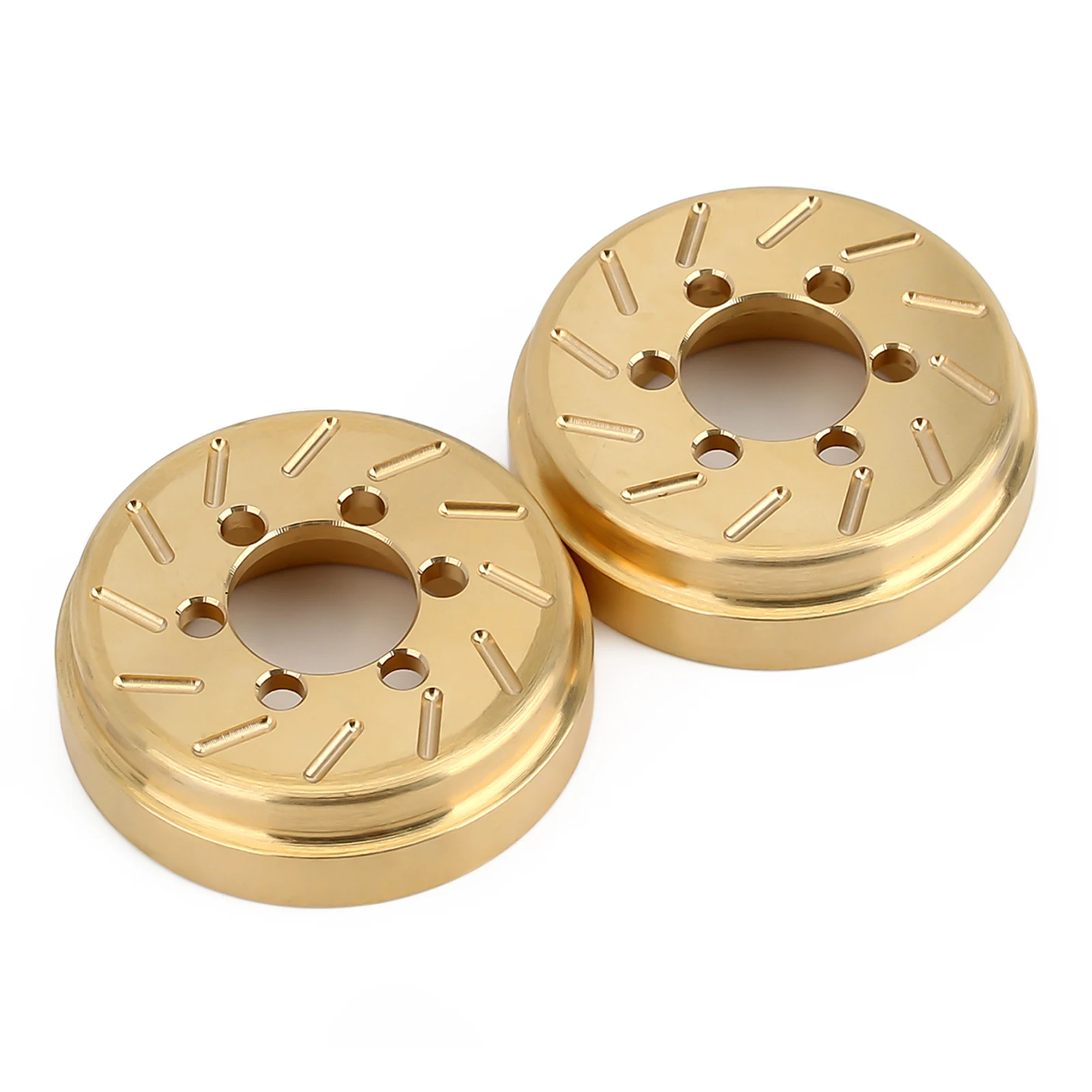 INJORA 2PCS Brass 63g Internal Counterweight for 1.9 2.2 inch Wheel Rims Axial SCX10 90046 D90 TF2 Traxxas TRX4 - Image 6