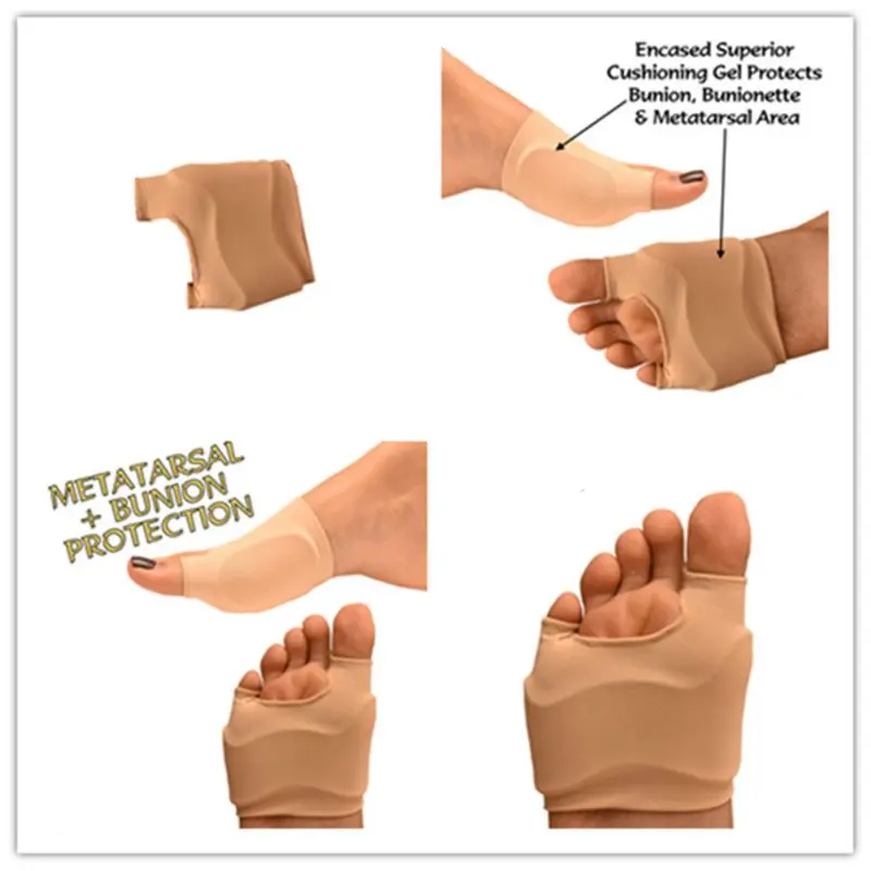 Silicone thumb eversion corrector Bigfoot toe valgus toe splitter separator correction providing soothing cushioning protection