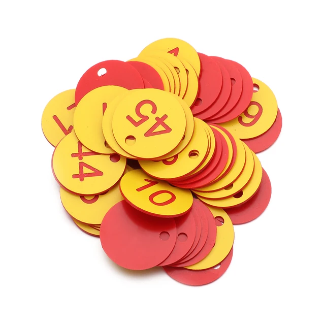 20/50/100Db Abs Szám Tag -Ruházat Címke Farm Méhész Eszköz Számozott Állati Tenyésztéshez Méhészet Farmkert - Image 3