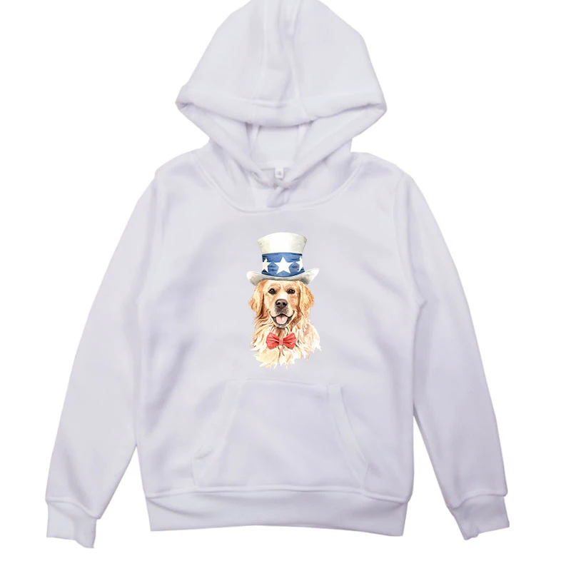 Hoodies 6 Толстовка с принтом собаки для девочек, детский пуловер для маленьких мальчиков и девочек на осень г., одежда милые толстовки хлопковые топы для детей от 2 до 14 лет - Цвет: Hoodies 6