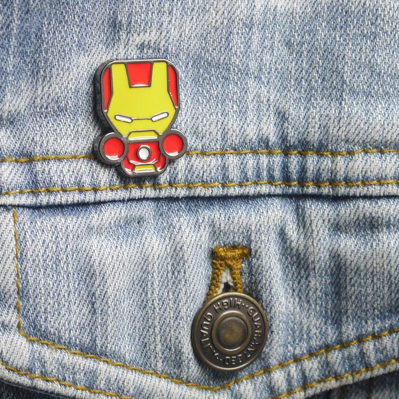Мстители 4 Железный человек булавка Капитан Америка Тор брошь Marvel Человек Паук танос булавки "Сумка" и броши рюкзак с нашивками ювелирные изделия