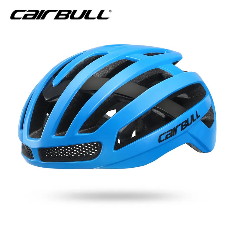 Синий Cairbull 220 г велосипедный шлем+ PC Casco Ciclismo скоростной Аэро Дорожный велосипед шлем для мужчин и женщин спортивный велосипедный защитный шлем 52-58 см - Цвет: Синий