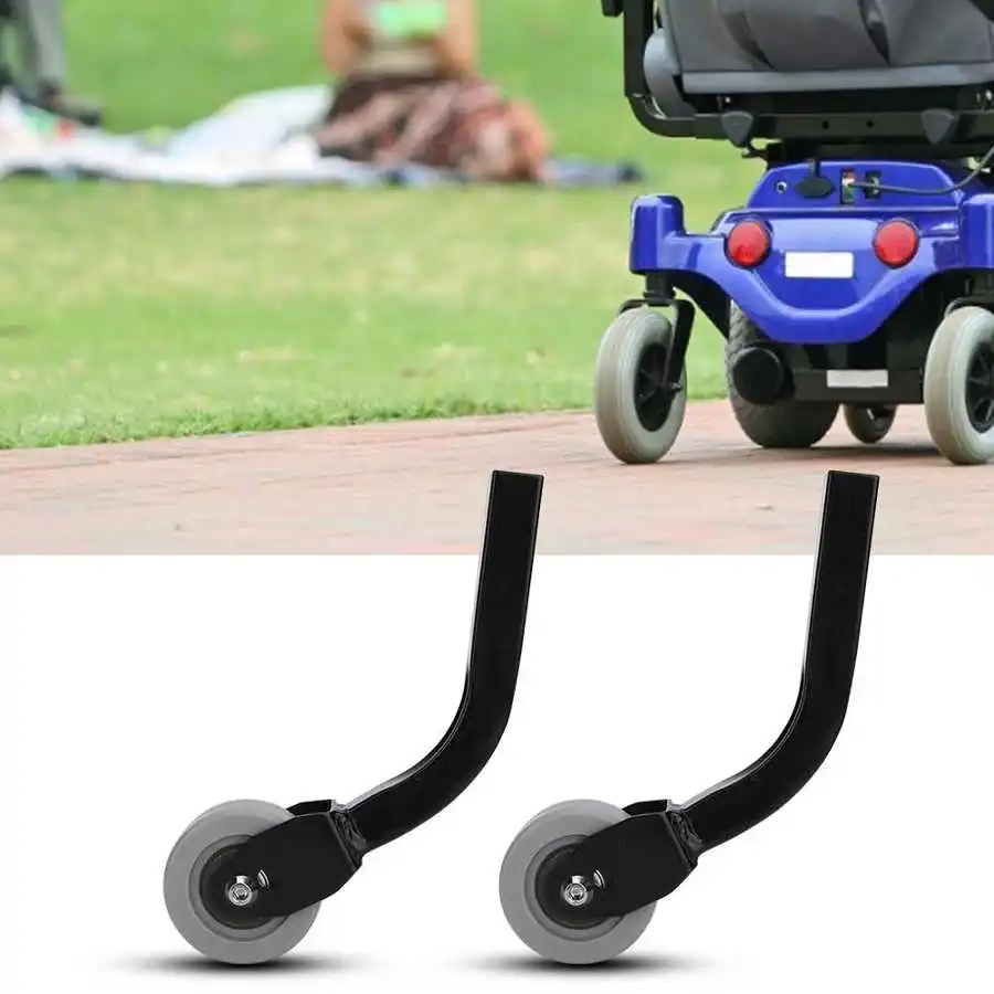 2pcs Elderly Mobility Scooter Rear Caster Universal Anti-Slip Wheels for Electric Wheelchair Replacement Accessories Casters