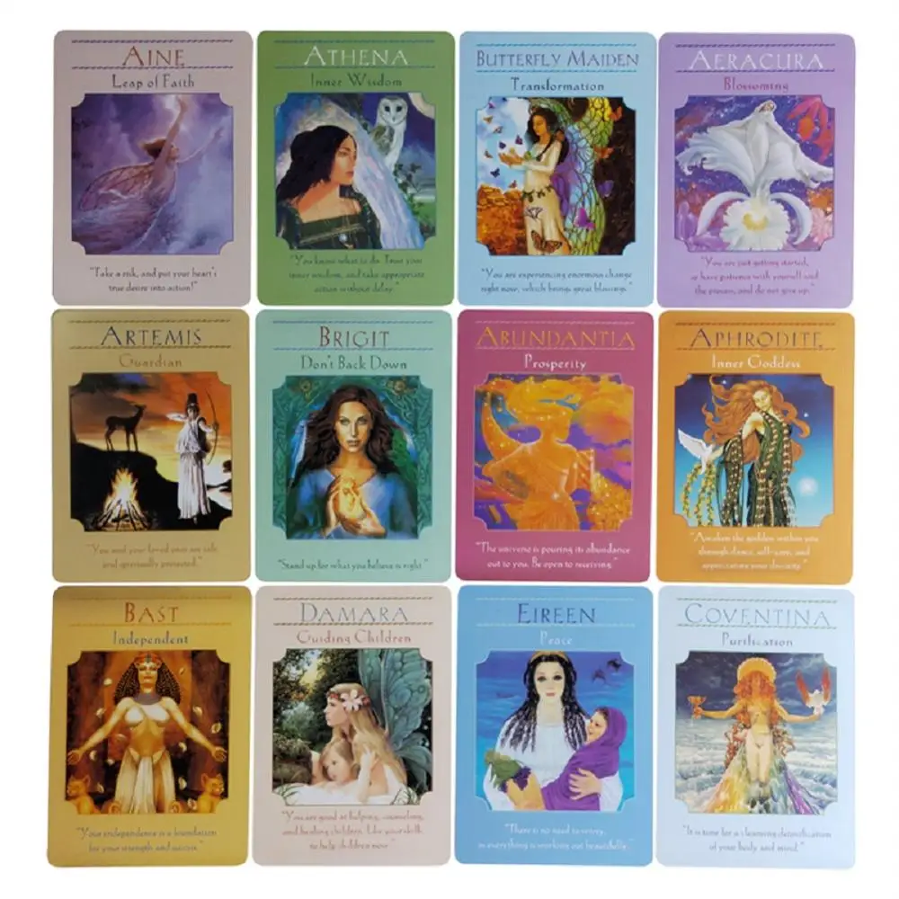 44 53 шт Goddess/энергии/Wisdom/Вселенная Oracle карт колода руководство Гадания и