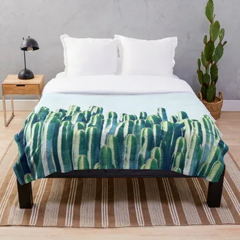 

Cactus V2 redbubble home lifestyle buyart decor Blanket Wool Flannel Plush Blanket Bedspread For office Sherpa Blanket Couch Qui