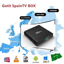 X96AIR android tv box supporto Spagna IPTV Abonnement Italia Germania Portogallo Belgio Arabo Smart TV box solo nessun canale incluso