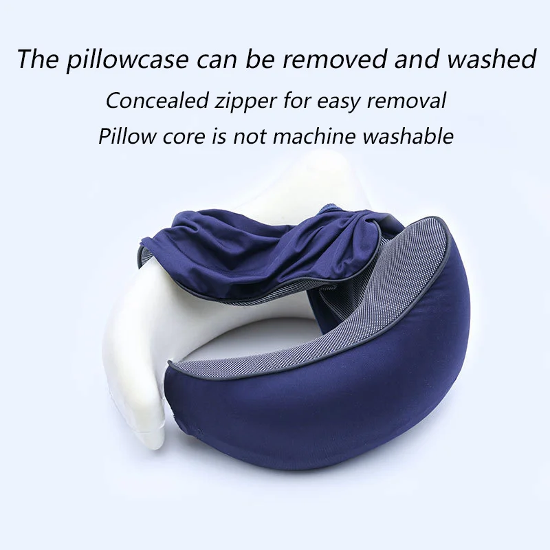 U-shaped Neck Pillow Slow Rebound Memory Foam Relieve Soreness Protection of The Cervical Spine Nap Aircraft Neckrest Pillow