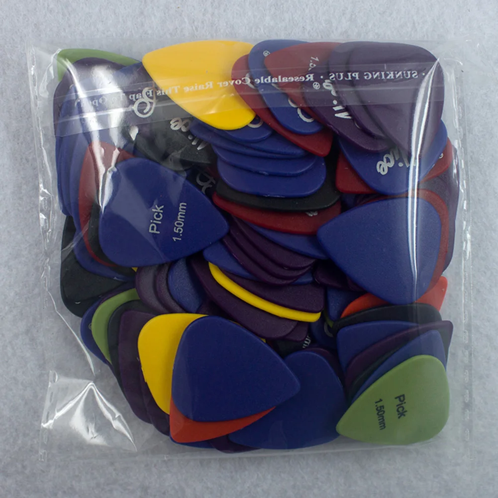 20pcs 0.58mm 0.98mm 1.5mm Smooth ABS Guitar Picks Plectrum Durable Guitar Picks for Guitar Bass Ukelele Players