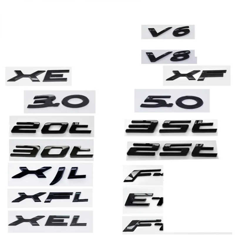 

For Jaguar 3.0 V6 Emblem Badge XF XJ XE F-Pace X-Type S-type E-Pace XK F-type XJL XJ6 XFL Accessories Chrome Tail Sticker Auto