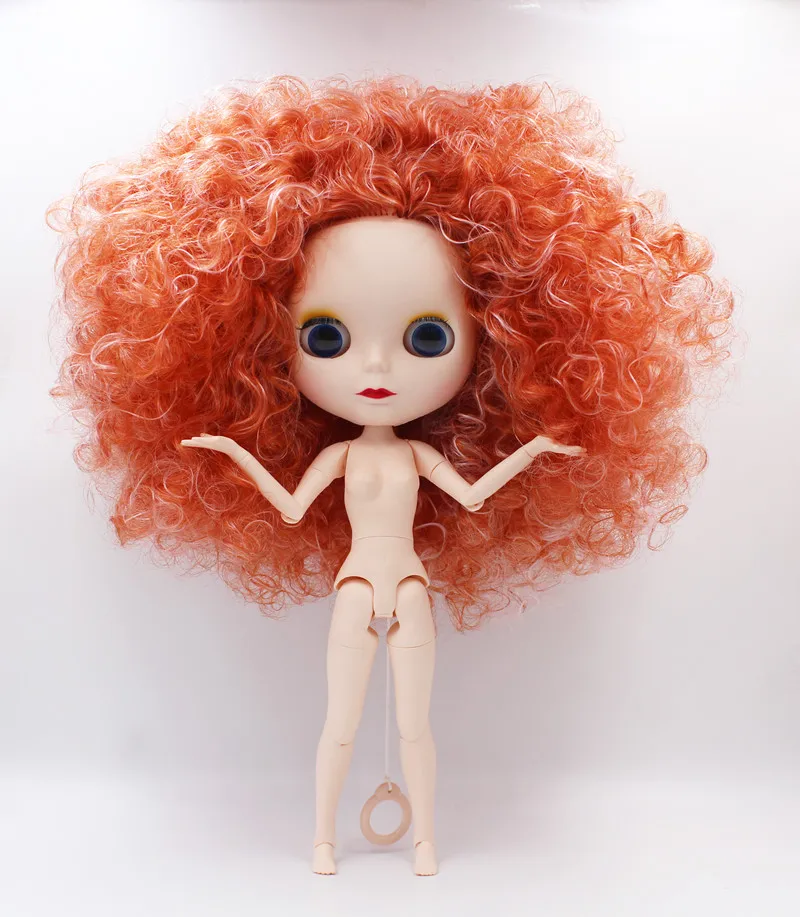 BJD шарнир RBL-884J DIY Обнаженная кукла Blyth подарок на день рождения для девочки 4 цвета большие глаза куклы с красивыми волосами милая игрушка
