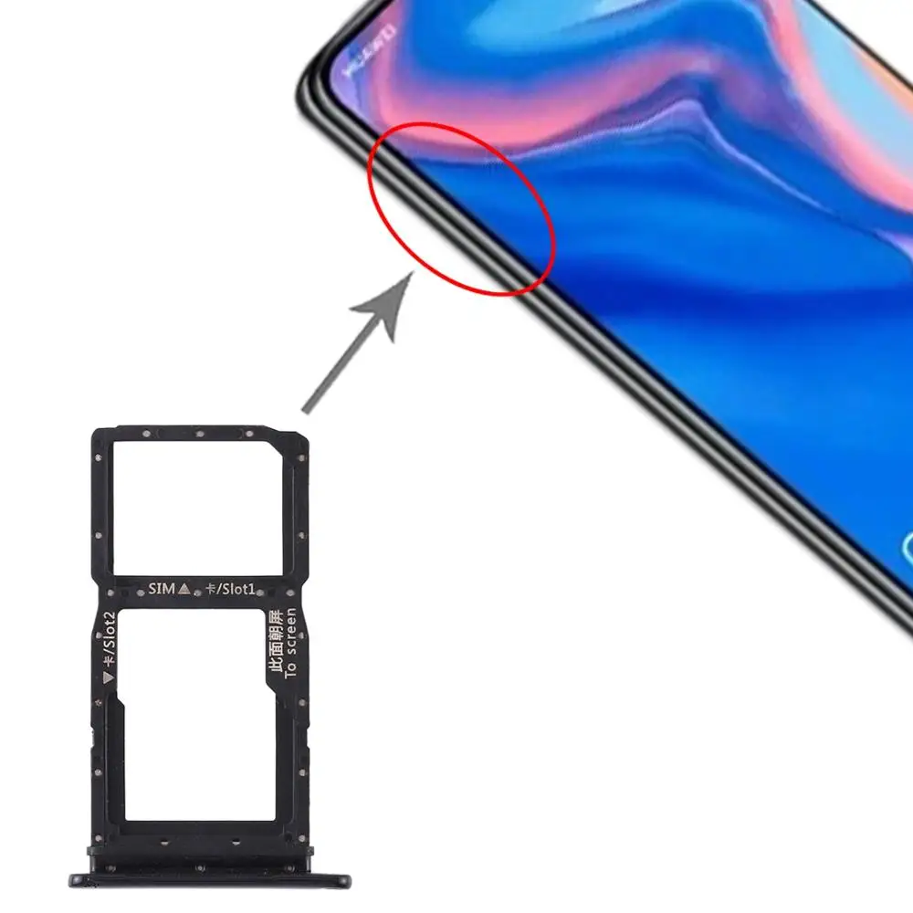 IPartsBuy лоток для sim карт + карт/лоток памяти Micro SD huawei P Smart Z/Y9 Prime (2019)|Адаптеры SIM карт|