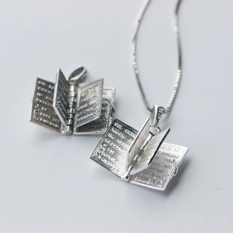 925 Sterling Silver Holy Bible Book 