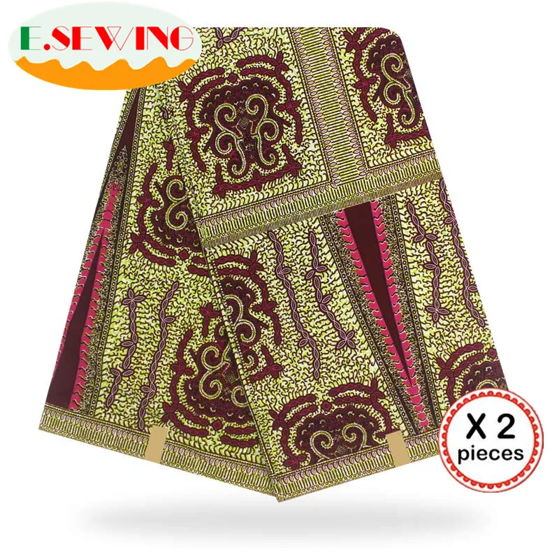 Африканская восковая ткань с принтом Анкара для шитья Анкара африканская ткань 12 ярдов нигерийская хлопковая ткань Гана для платья 81025