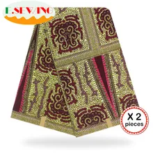 Африканская восковая ткань с принтом Анкара для шитья Анкара африканская ткань 12 ярдов нигерийская хлопковая ткань Гана для платья 81025