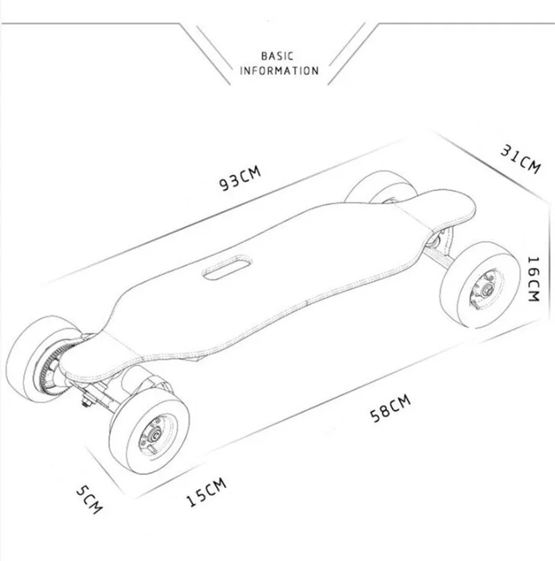 4 Wheels Electric Skateboard Scooter Offroad Dual Motor Electric Scooters Eectric Longboard Skateboard For Adults Dual Use     (9)