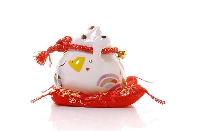 4 дюйма lucky cat керамический lucky cat домашний Фарфор Декоративные Украшения Бизнес-Подарки lucky cat Копилка Feng Shui украшения