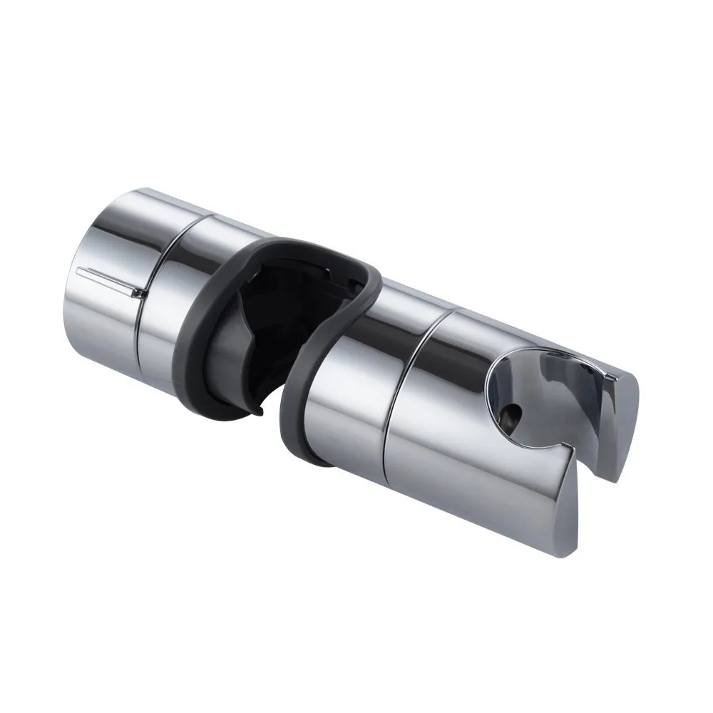 19~25mm Adjustable Hand Held Shower Head Slide Bar Holder, Exposed Shower Clamp, 360&deg; Swivel Bracket, Chrome, 04-042A
