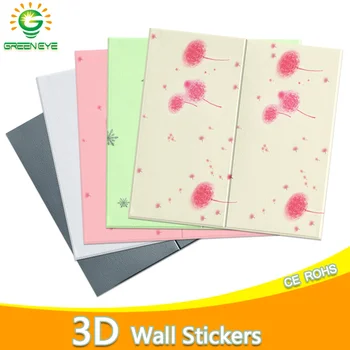 

3D Wallpaper new DIY 3D Brick Stone pattern Waterproof Stickers home Self-Adhesive floral prints Wall Papers for Kitchen bedroom