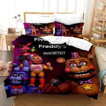 

Popular Five Nights At Freddy's Cartoon 3d Bedding Set Bed Linen Bedclothes Twin Full Queen King Size Duvet Cover Set Pillowcase