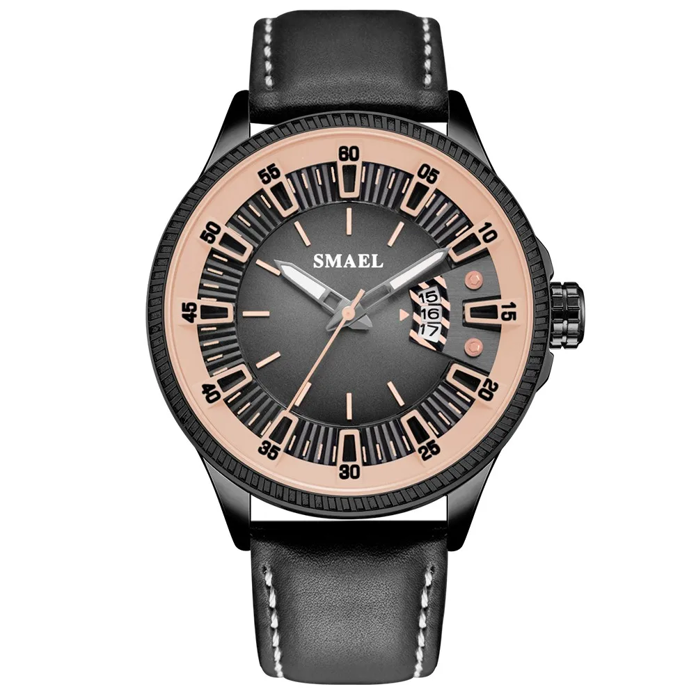 

2019 New Watch Men Fashion Sport Quartz Clock Mens Watches Brand Luxury Leather Business Calendar Watch Relogio Masculino@50