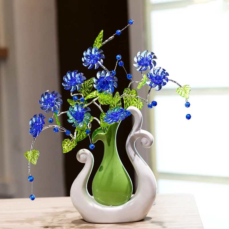 

European Ceramic Vases Moden Contracted TV Ark Sitting Room Creative Home Wedding Gifts Decoration Arts And Crafts