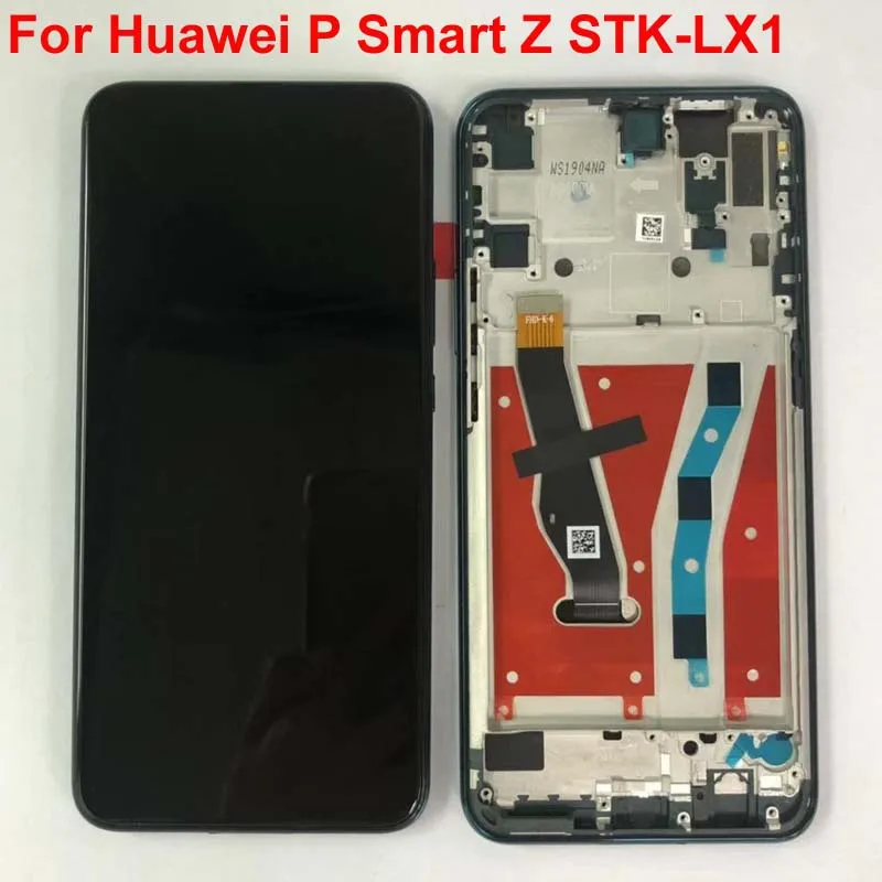 Черный 6,59 дюймов для huawei P Smart Z STK-LX1 ЖК-дисплей с сенсорным экраном дигитайзер сборка части+ Инструменты+ двойная лента+ рамка