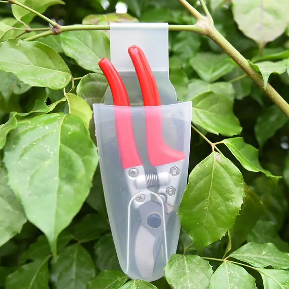 Pruning Shears Storage Box Portable Gardening Clear Plastic Portable Hanging Case Home Pruner Scissors Clippers Organizer