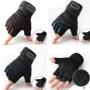 

Men Gloves Weight Bodybuilding Strength Wrist Fashion Black
