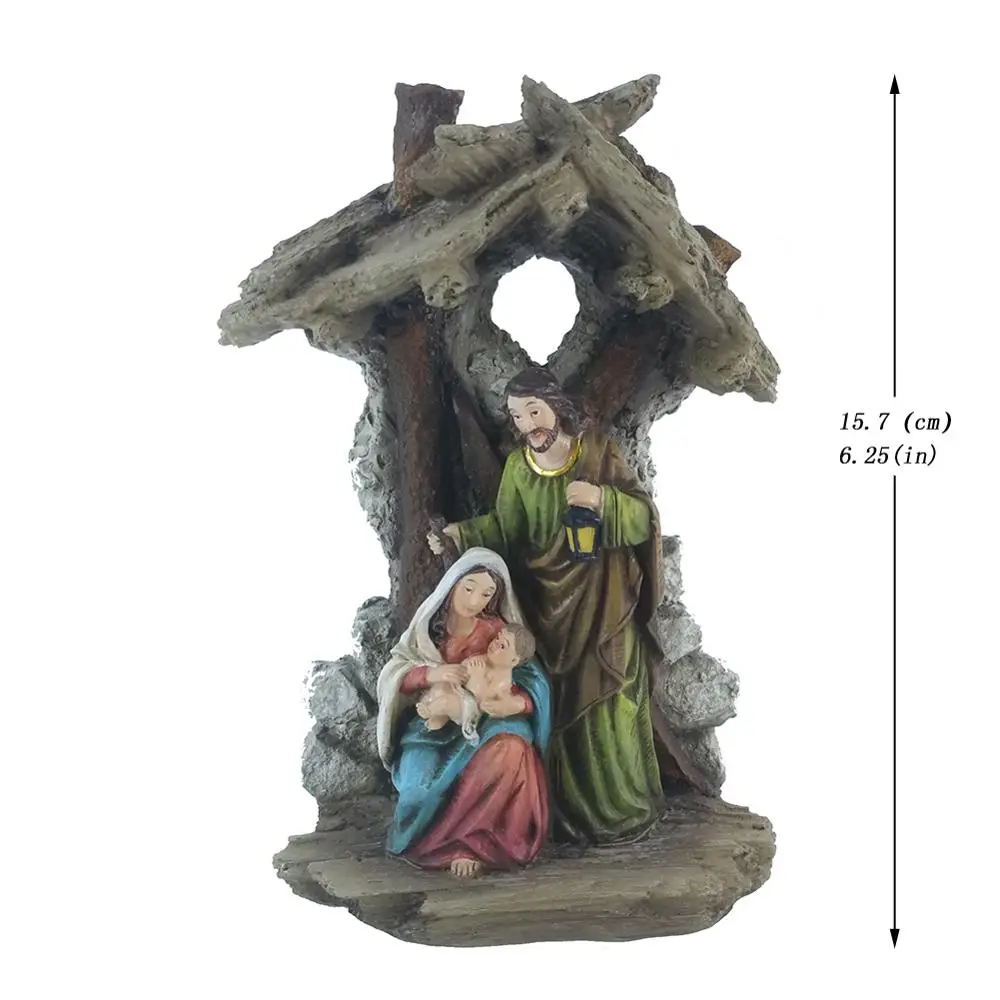 Рождественское украшение для дома Христос, статуи Иисуса, статуэтка Mary Joseph, миниатюрный набор для святых семьи Zayton Gift2019
