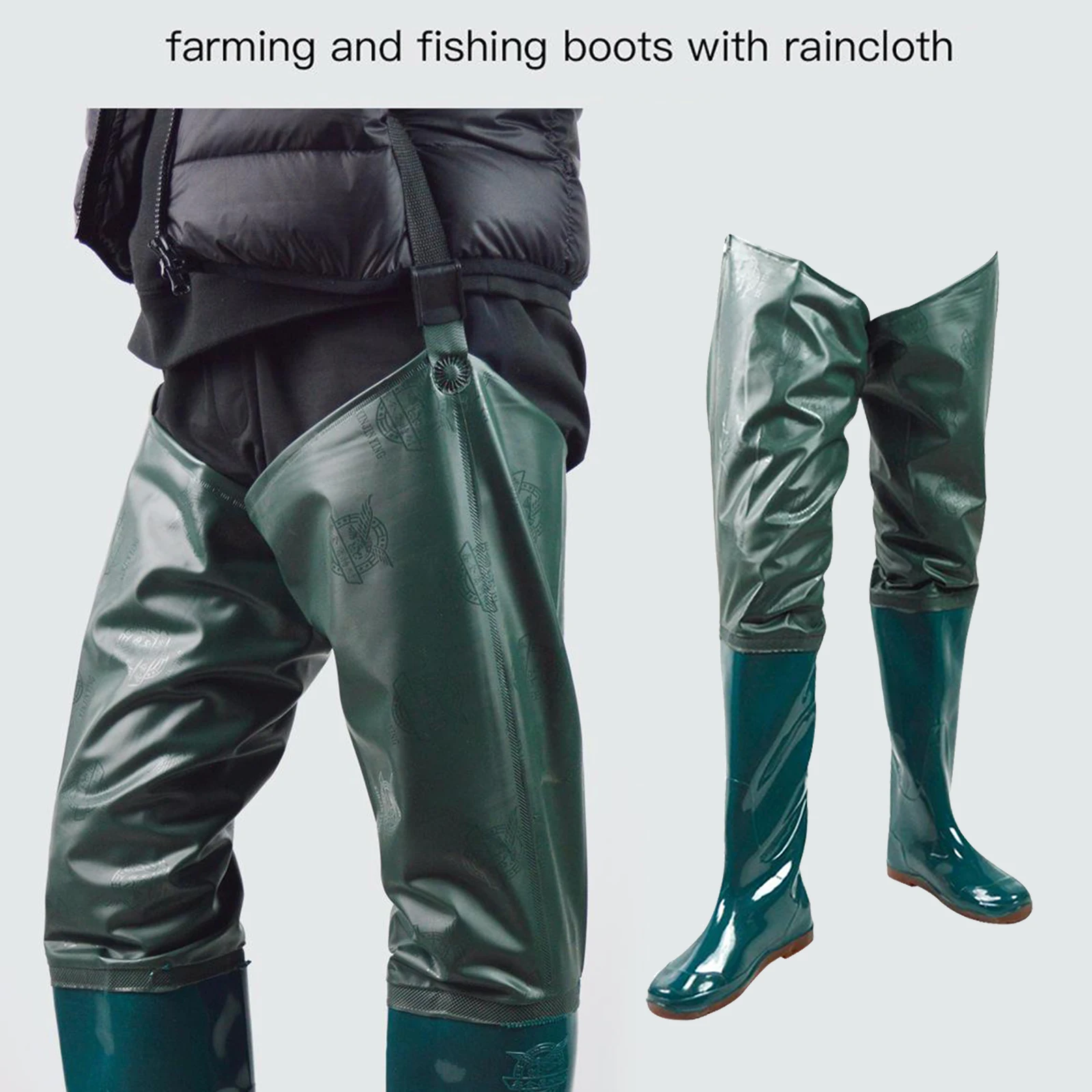 Lightweight Waterproof Unisex Fishing Hip Waders 3
