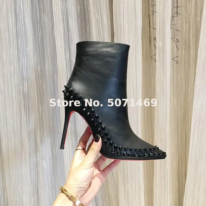 20 OLOMLB-CL Женская Роскошная обувь женские модные тонкие туфли дизайнерские туфли с острым носком на высоком каблуке 10 см с красной подошвой