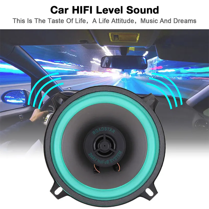 Автомобильный коаксиальный динамик 5 дюймов 100 Вт Hi Fi 90 20000 Гц|Коаксиальные