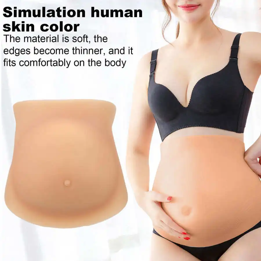 Artificial Silicone Pregnancy Belly Cross Dresser Pregnant Bump Cosplay Bel L4C8 