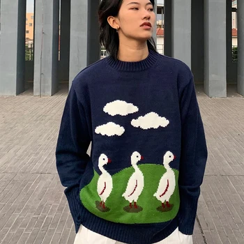 

Women's Sweaters Kawaii Harajuku Clothing Knitted Women's Pullover Soft Femme Knitwear Basic Sweater Female Jumpers