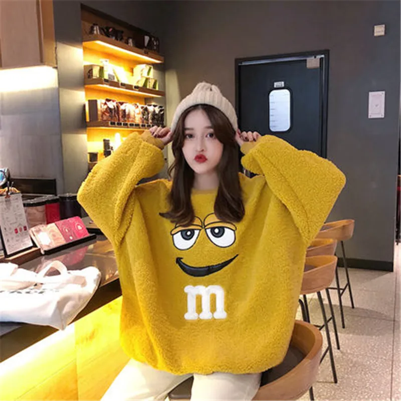 Осень 2020 верхняя одежда свитшоты Женский пуловер с круглым вырезом и длинным